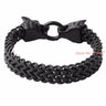 Men's Gold Silver Stainless Steel Wolf Bracelet Jewelry Gifts - SolaceConnect.com