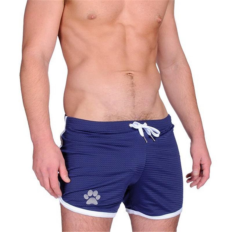 Men's Gym Fitness Bodybuilding Mid Waist Knee Length Printed Casual Shorts  -  GeraldBlack.com