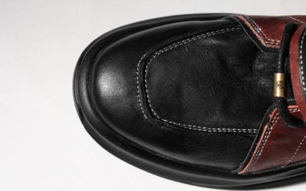 Men's Handmade Fashion Horse Leather High Top Biker Ankle Boots  -  GeraldBlack.com