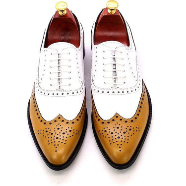 Men's Handmade Genuine Leather Classic Lace Up Wedding Oxford Shoes  -  GeraldBlack.com