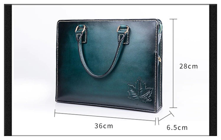 Men's Handmade Genuine Leather Computer Bussiness Messenger Handbags  -  GeraldBlack.com