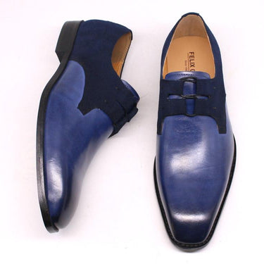 Men's Handmade Genuine Leather Square Plain Oxford Dress Shoes  -  GeraldBlack.com