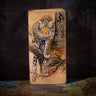 Men's High-end Handmade Carving Leopard Design Long Clutch Wallets  -  GeraldBlack.com