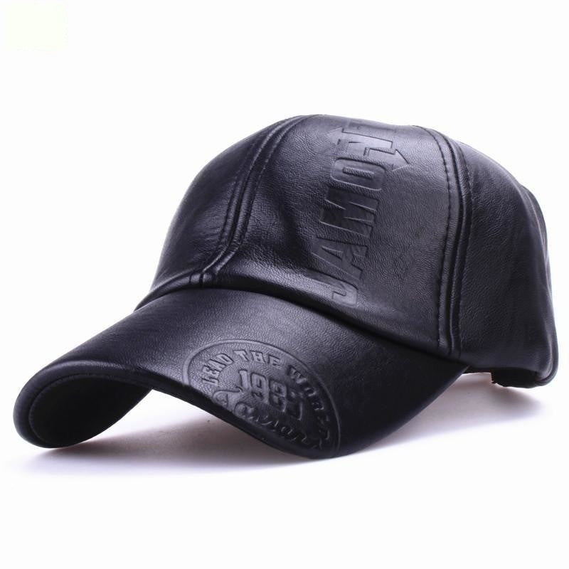 Men's High Quality Fashion Fall Winter Casual Leather Snapback Hat Cap  -  GeraldBlack.com