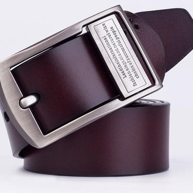 Men's High Quality Solid Color Letter Buckle Retro Style Designer Belt - SolaceConnect.com