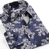 Men's Holiday Casual Fashion Allover Print Pocket Less Long Sleeve Shirt - SolaceConnect.com