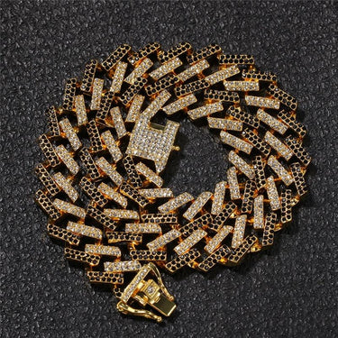 Men's Iced Out Colored Rhinestone Chains Necklace 16inch-24inch - SolaceConnect.com