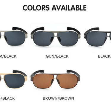 Men's Internal Blue Coating Mirror UV400 Polarized Driving Sunglasses - SolaceConnect.com