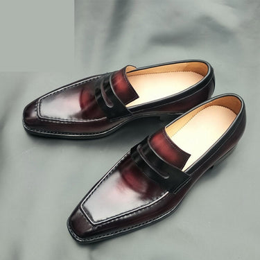 Men's Italian Handmade Slip On Welted Calf skin Penny Loafer Shoes  -  GeraldBlack.com
