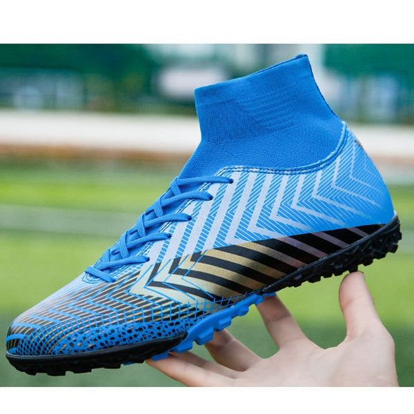 Men's Lace-up Lighted Waterproof Breathable Professional Soccer Shoes  -  GeraldBlack.com