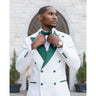 Men's Lapel Double Breasted Tuxedo Wedding Skinny Blazer Suits  -  GeraldBlack.com