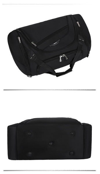Men's Large Capacity Solid Color Portable Nylon Travel Duffle Bag  -  GeraldBlack.com