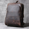 Men's Large Capacity Vintage Cowhide Leather Computer Backpacks  -  GeraldBlack.com