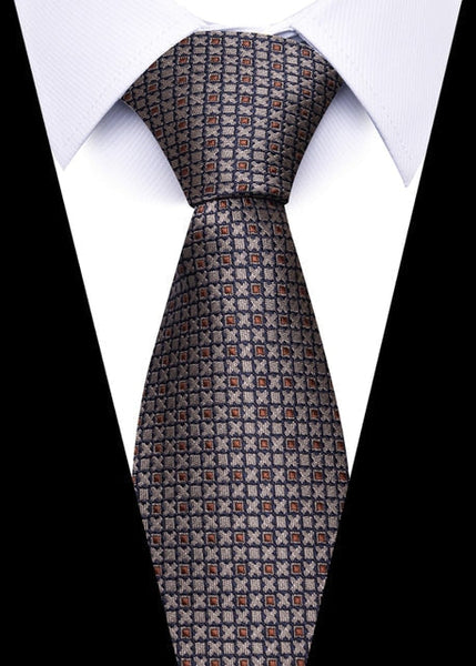 Men's Luxurious Designer Silk Printed Formal Clothing Wedding Neck Tie  -  GeraldBlack.com