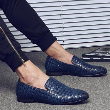 Men's Luxury Braid Leather Casual Driving Oxfords Loafers Shoes - SolaceConnect.com