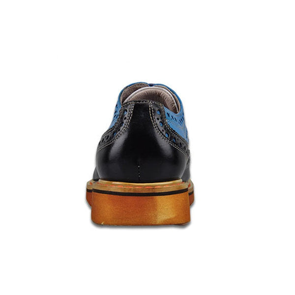 Men's Luxury British Style Bullock Carved Platform Leather Dress Shoes  -  GeraldBlack.com