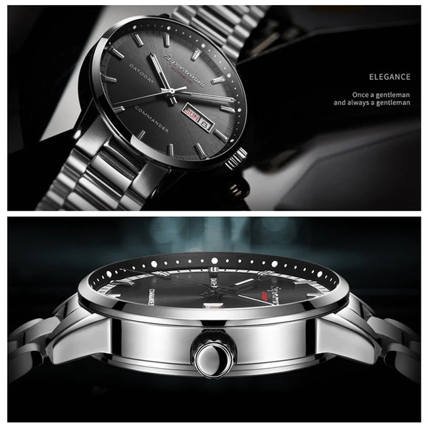 Men's Luxury Business Luminous Stainless Steel Automatic Wristwatches  -  GeraldBlack.com