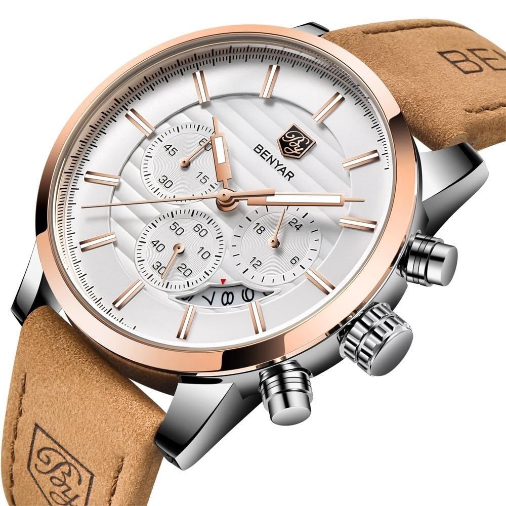 Men's Luxury Business Waterproof Chronograph Quartz Sports Watches  -  GeraldBlack.com