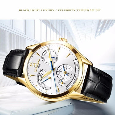 Men's Luxury Design Energy Display Automatic Stainless Steel Watches - SolaceConnect.com