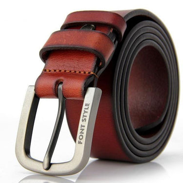 Men's Luxury Designer Genuine Leather Cowhide Skin Strap Formal Belt  -  GeraldBlack.com