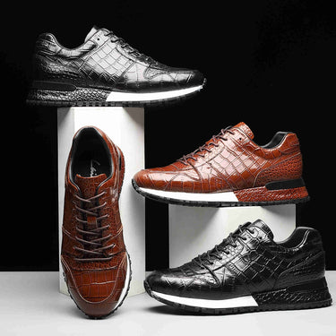 Men's Luxury Designers Versatile Genuine Leather Sports Sneakers  -  GeraldBlack.com