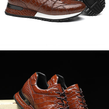 Men's Luxury Designers Versatile Genuine Leather Sports Sneakers  -  GeraldBlack.com