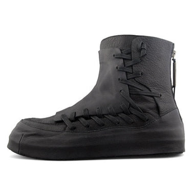 Men's Luxury Harajuku High-top Genuine Cow Leather Ankle Boots  -  GeraldBlack.com