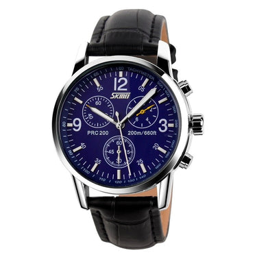 Men's Luxury Quartz Digital Full Synthetic Leather Steel Wrist Watches  -  GeraldBlack.com