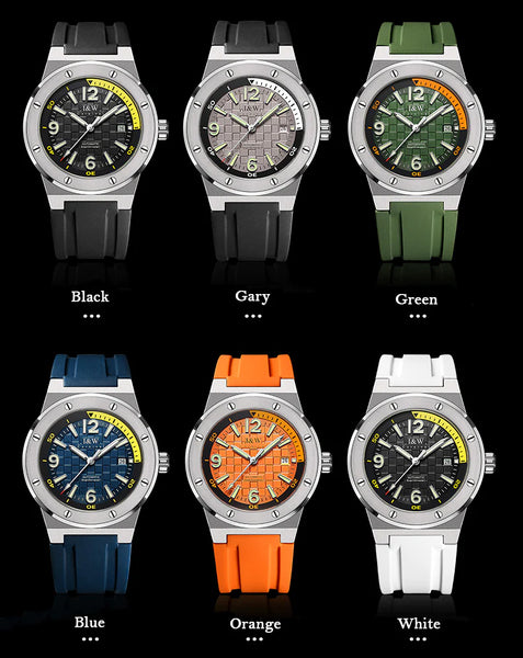 Men's Luxury Stainless Steel Automatic Mechanical Sapphire Waterproof Watch  -  GeraldBlack.com