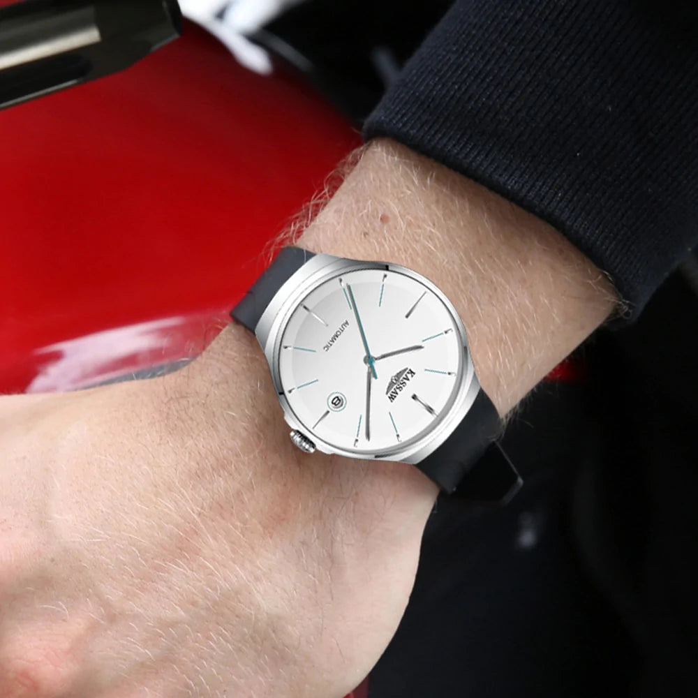 Men's Luxury Stainless Steel Japan Nh35 Self-Winding Mechanical Wristwatch  -  GeraldBlack.com