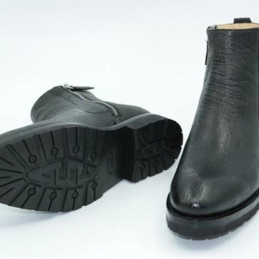 Men's Luxury Style Zipper Closed Rare Shark Skin Ankle Boots with Rubber Sole  -  GeraldBlack.com