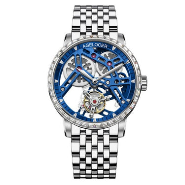 Men's Luxury Tourbillon Skeleton Mechanical Movement Watches - SolaceConnect.com