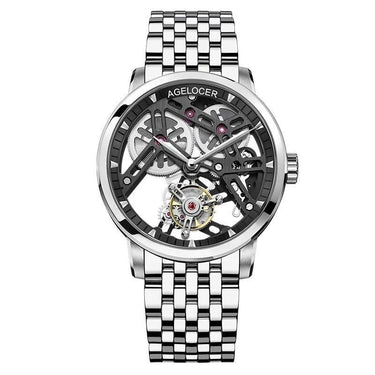 Men's Luxury Tourbillon Skeleton Mechanical Movement Watches  -  GeraldBlack.com