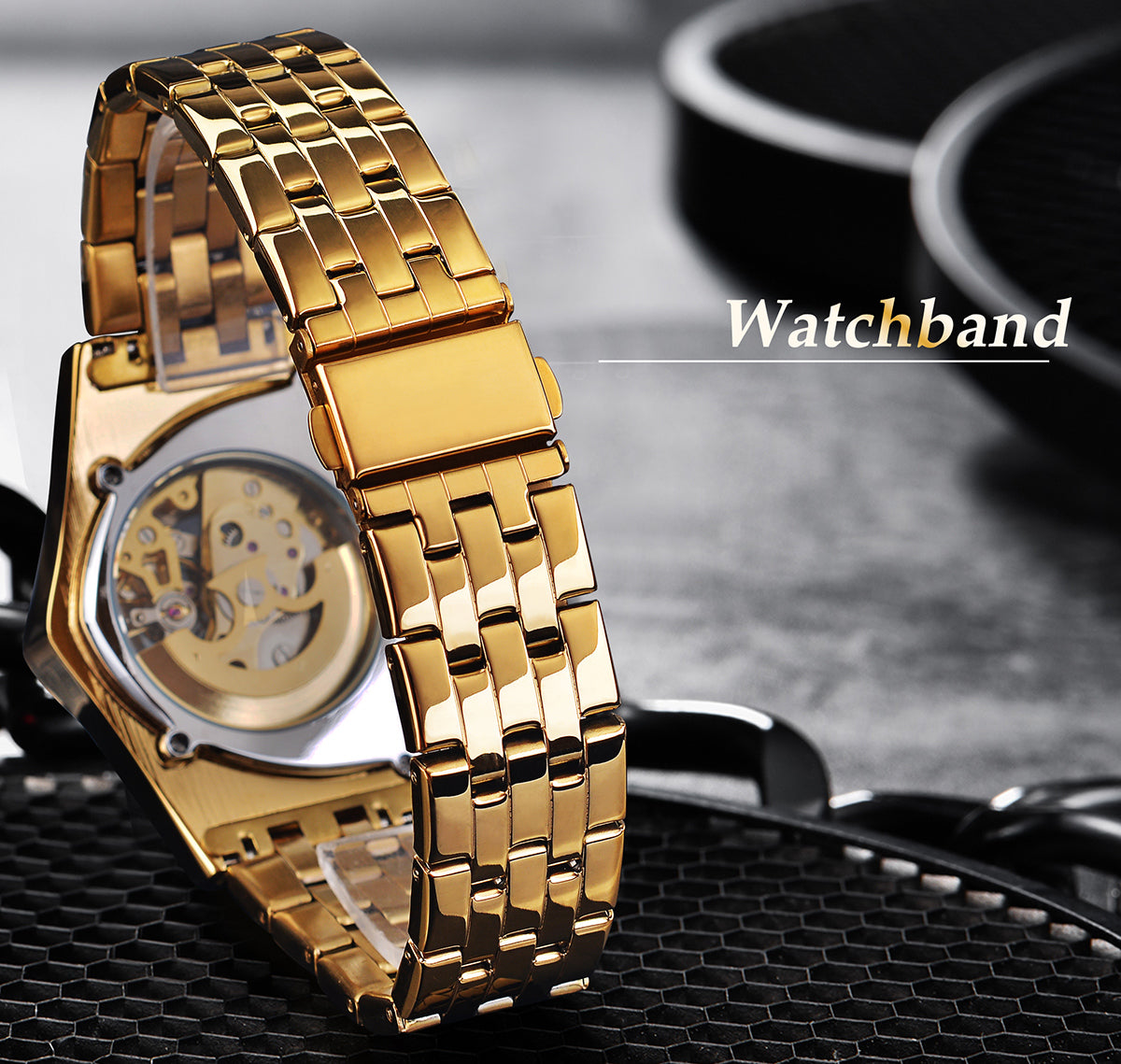 Men's Luxury Transparent Mechanical Skeleton Triangle Automatic Watch  -  GeraldBlack.com