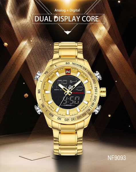 Men's Luxury Waterproof Steel Quartz Digital Military Sports Wristwatches  -  GeraldBlack.com