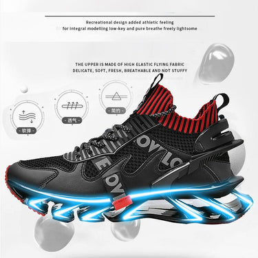 Men's Mesh Breathable Blade Jogging Walking Sneakers Running Shoes - SolaceConnect.com