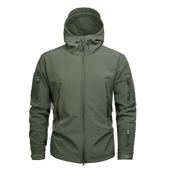 Men's Military US Army Tactical Sharkskin Softshell Autumn Winter Jacket - SolaceConnect.com