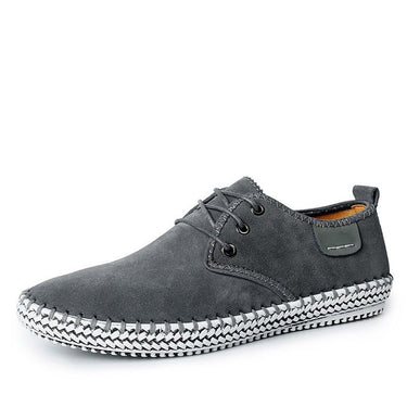 Men's Minimalist 100% Genuine Suede Leather Flat Formal Shoes  -  GeraldBlack.com