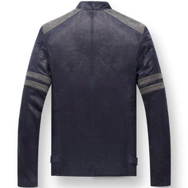 Men's Motorcycle Genuine Pigskin Leather Padded Cotton Jackets  -  GeraldBlack.com