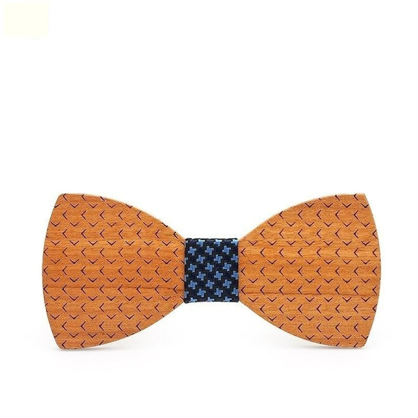 Men's Multicolor Dot Butterfly Wooden Bowties for Formal Party Apparel  -  GeraldBlack.com