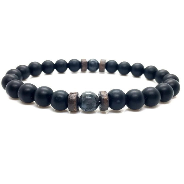Men's Natural Moonstone Chakra Lava Stone Diffuser Bead Buddha Bracelets - SolaceConnect.com