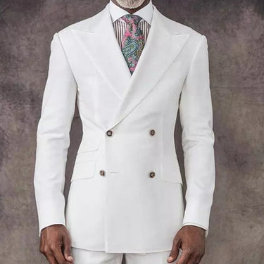 New Arrival Red Peaked Lapel Double Breasted Men's Marriage Suit main image 0