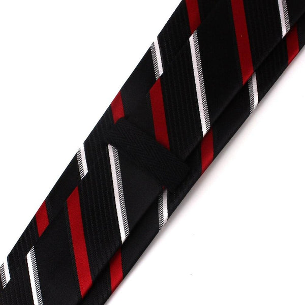 Men's Plaid Striped Silk Jacquard Woven Business Party Necktie - SolaceConnect.com