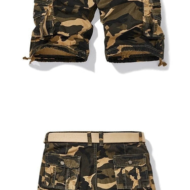 Men's Plus Size 28-40 Inch Printed Casual Camouflage Military Shorts  -  GeraldBlack.com