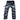 Men's Plus Size Casual Patchwork Slim Skinny Blue Jeans Biker Pants - SolaceConnect.com