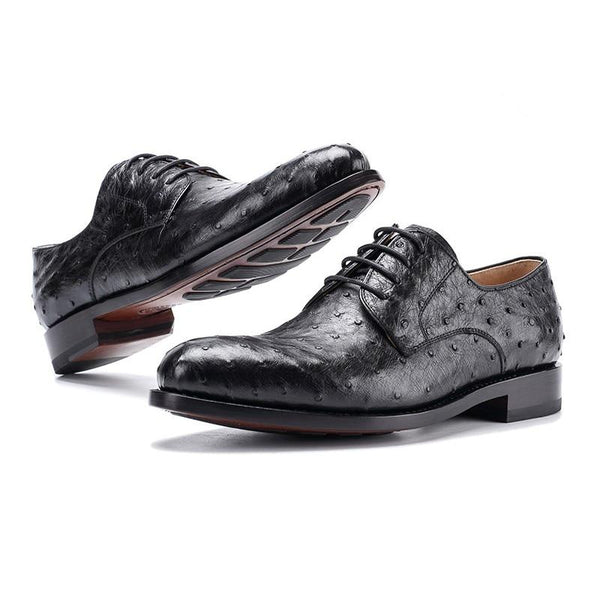 Men's Pointed Toe Lace Up Luxury Leather Shoes for Casual Party Formal  -  GeraldBlack.com
