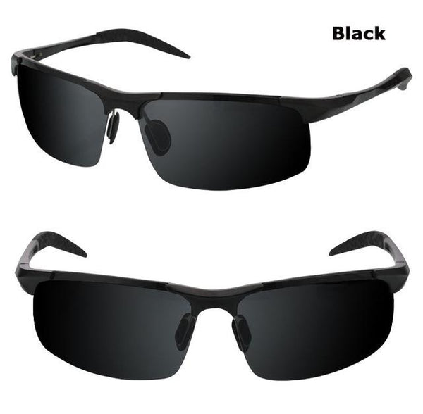 Men's Polarized Aluminum Magnesium Frame 100% UV400 Driving Sunglasses - SolaceConnect.com