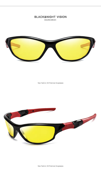 Men's Polarized Anti-shock Night Vision Outdoor Sports Cycling Sunglasses  -  GeraldBlack.com