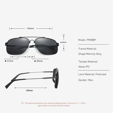 Men's Polarized Travelling Fishing Memory Metal Design Sunglasses - SolaceConnect.com