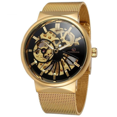 Men's Popular Hand-Wind Ultra-Thin Stainless Steel Mechanical Wristwatches  -  GeraldBlack.com